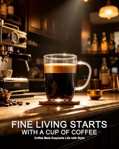 Glass Coffee Mugs (4 Count)