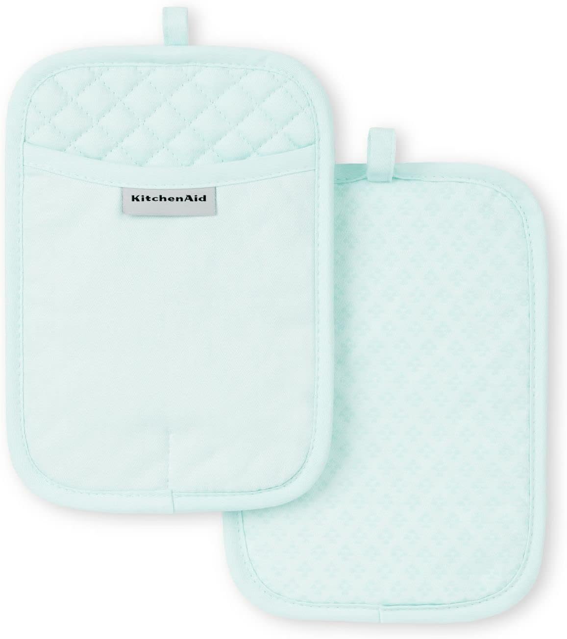 KitchenAid Asteroid Pot Holder 2-Pack Set, Mineral Water, 7