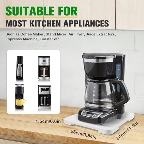 Appliance Slider 360° Rolling Tray for Countertop Coffee Maker Mat