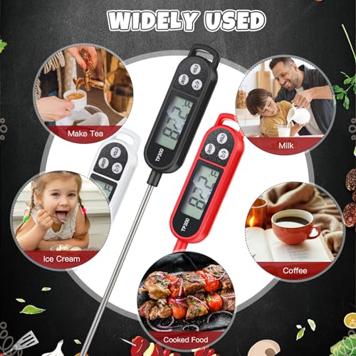 6 Pcs Food Thermometer Instant Read Probe BBQ (6 Count)