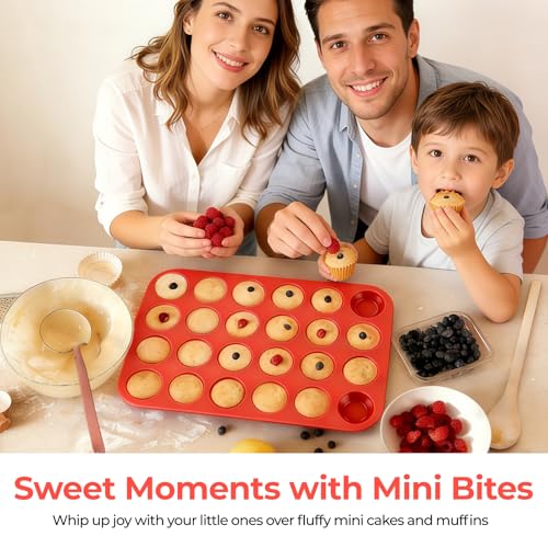 Silicone Mini Muffin Pan (2 Count)