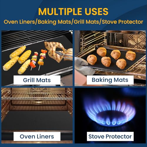 Oven Liners for Bottom of Electric Gas Oven (3 Count)