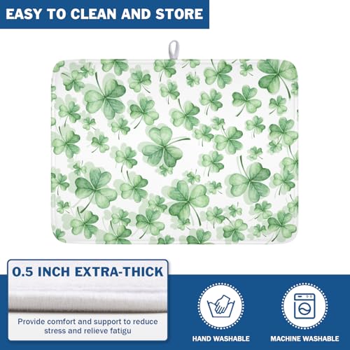 St Patrick's Day Dish Drying Mat for Kitchen Counter