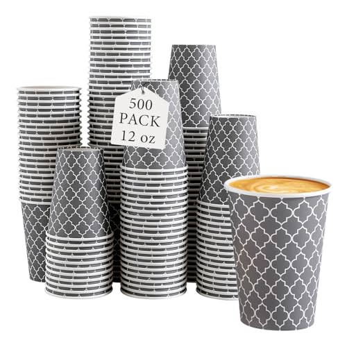 Coffee Cups 12 oz 500 Pack (500 Count)