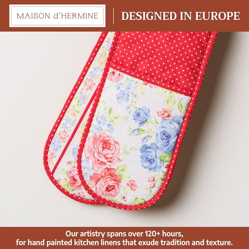 Double Oven Mitts 100% Cotton Double Oven Glove