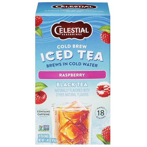 Cold Brew Raspberry Black Iced Tea 18 Tea Bags (18 Count)