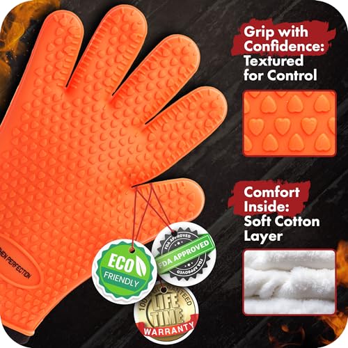 XL Silicone Smoker BBQ Gloves