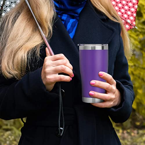 20oz Tumbler with Lid Stainless Steel Tumblers Bulk (12 Count)