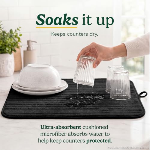 Cuisinart Dish Drying Mat for Kitchen Counter (2 Count)