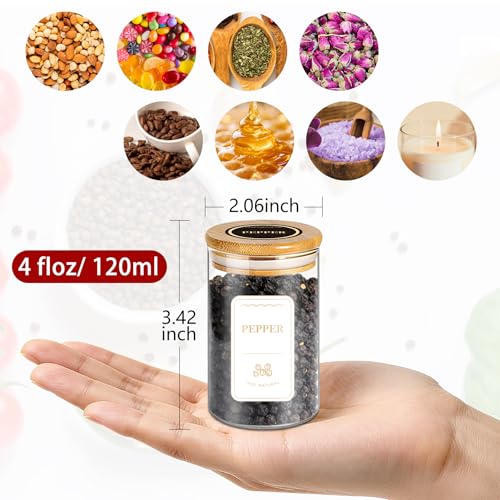 Spice Jars with Labels (35 Count)