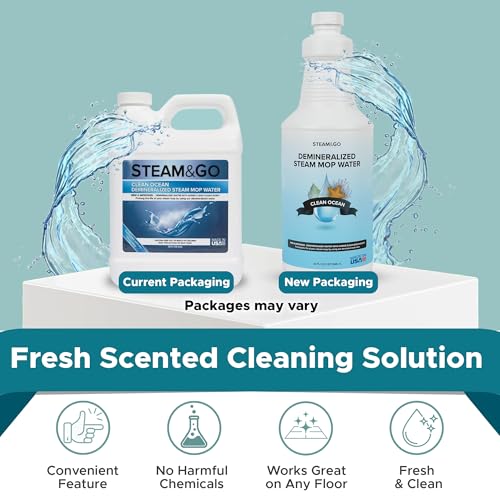 Steam & Go Demineralized Water for Steam Mop (32 Fl Oz)