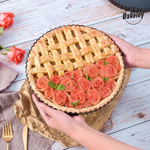 11 Inch Round Tart Pan with Loose Removable Bottom