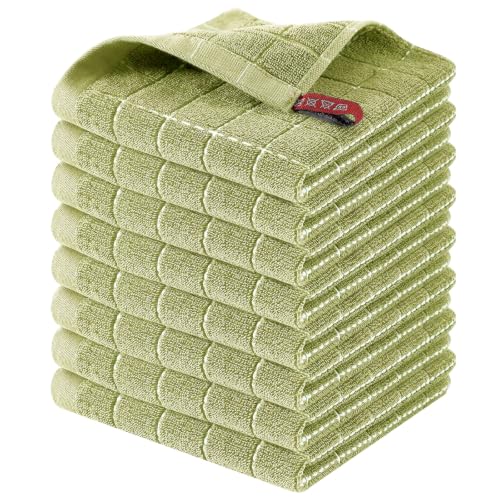 100% Cotton Terry Kitchen Dish Cloths (8 Count)