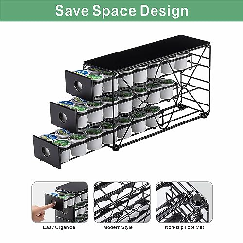 K Cup Holder 3 Tier Coffee Pod Holder for K Cup Organizer Save Space Countertop Kitchen