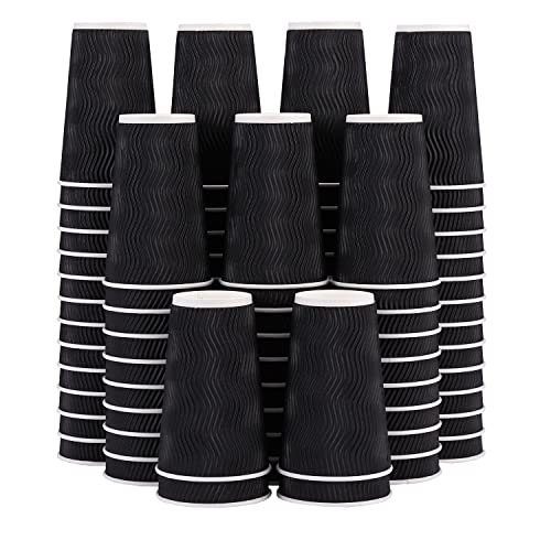 16 oz Coffee Cups 90 Pack (90 Count)
