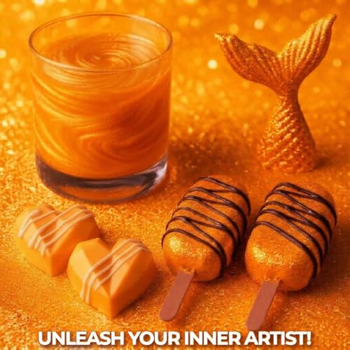 Bulk 20g Orange Edible Glitter for Drinks