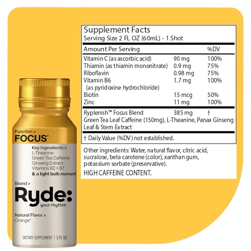 RYDE Variety Shots (12 Fl Oz)