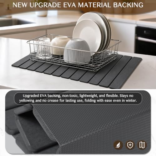 Extra Large Stone Dish Drying Mat for Kitchen Counter