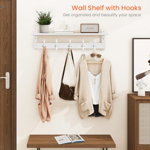 Coat Rack with Wall Shelf