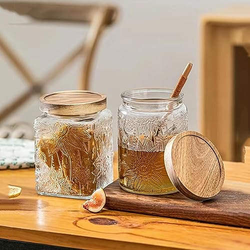 Vintage Glass Airtight Storage Jar