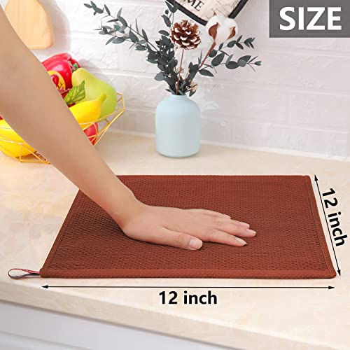 100% Cotton Waffle Weave Kitchen Dish Cloths 8 (8 Count)