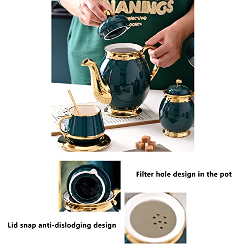 Tea Cups and Tray Set of 14 Pieces