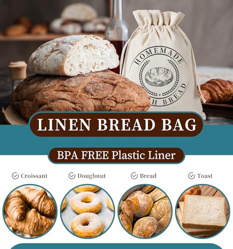 Reusable Bread Bags for Sourdough (2 Count)