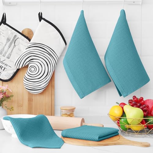 100% Cotton Waffle Weave Kitchen Dish Cloths 24 (24 Count)