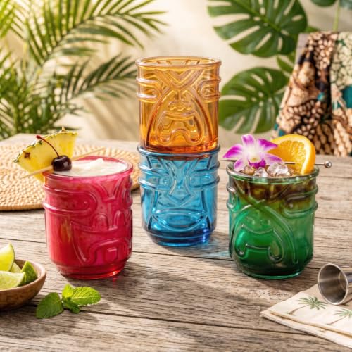 Tiki Cocktail Glasses (4 Count)