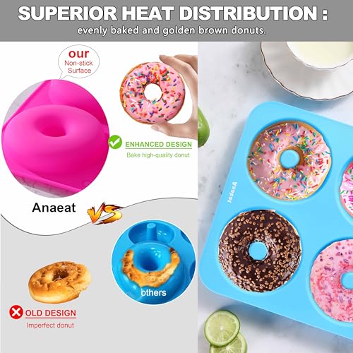 Full Size Donut Baking Pans 3 Pack (3 Count)