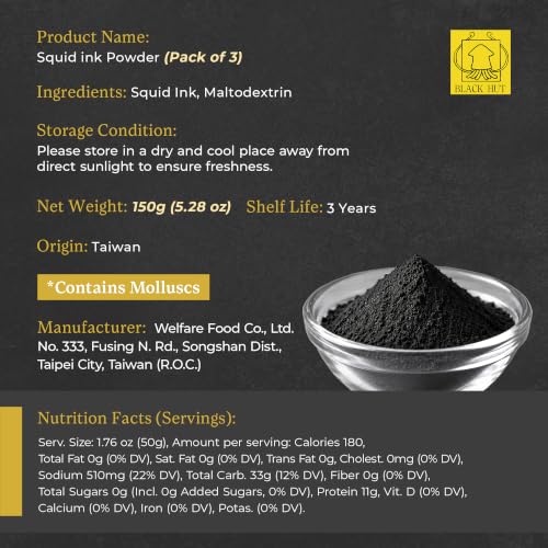 Squid Ink Powder for Cooking
