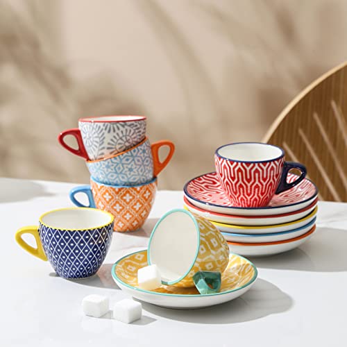 Ceramic 2 oz Espresso Cups (6 Count)