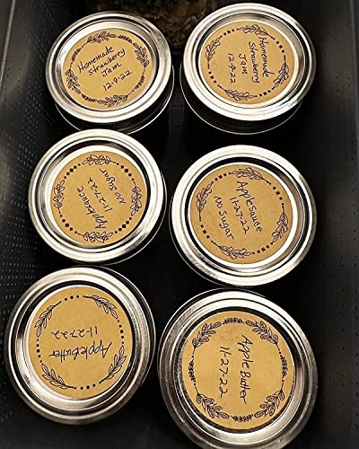 500pcs 2" Label Stickers for Jars and Lids (500 Count)
