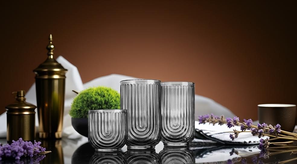 16 Piece Smoke Glassware Set (16 Count)