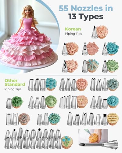 90 Piping Bags and Tips Set Frosting Piping Kit for Beginners & Pros
