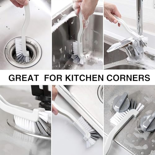Kitchen Right Angle Scrub Grout Small Cleaning Brush（2 Pack） (2 Count)