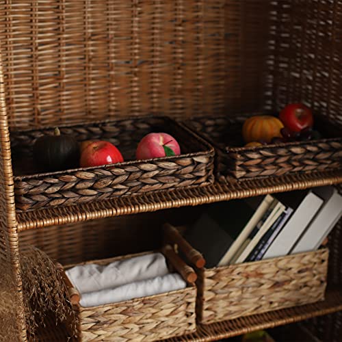 Water Hyacinth Woven Serving Tray Rectangular Hand