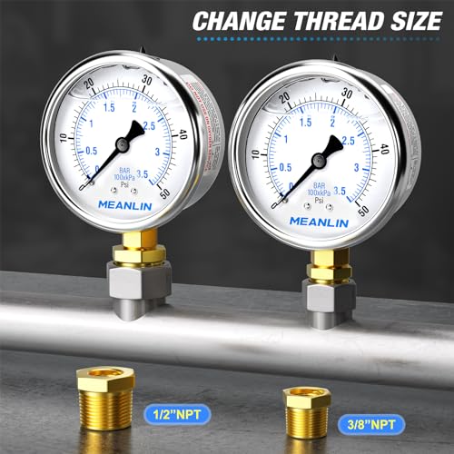0~50Psi Stainless Steel 1