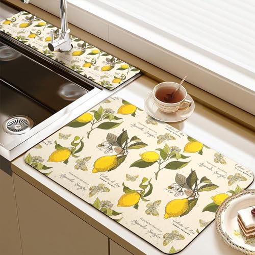 19.5" x 12" Dish Drying Mat & 24" x 5.5" Sink Splash Guard