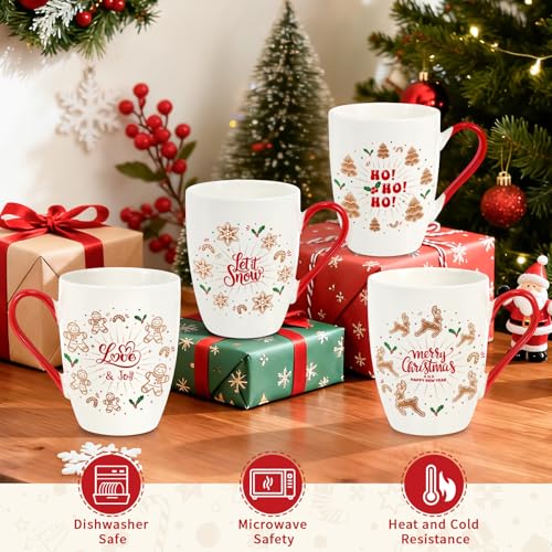 Classic Christmas Coffee Mug Set of 4 (4 Count)