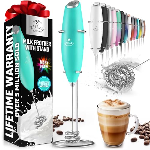 Zulay Powerful Milk Frother for Coffee with Upgraded Titanium Motor
