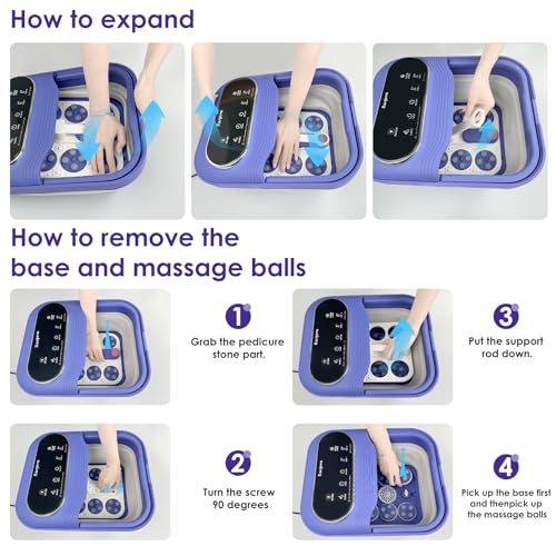 Collapsible Foot Spa Electric Rotary Massage with Heat