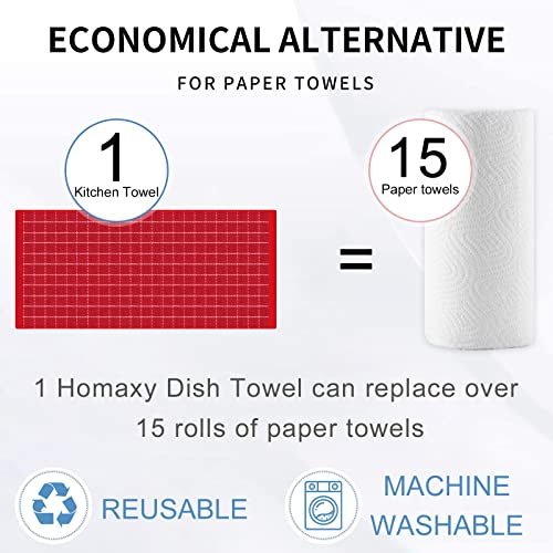 100% Cotton Terry Kitchen Towels (4 Count)