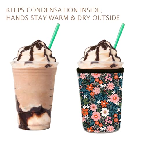 Reusable 3 Pack Iced Coffee Cup Sleeve (3 Count)