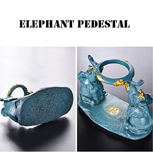 Lazy Kungfu Glass Tea Set Semi Automatic Drip Rotating with Infuser Glass Teapot Set