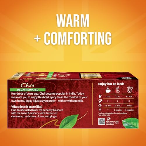 Decaffeinated Chai Spiced Black Tea Bags (100 Count)