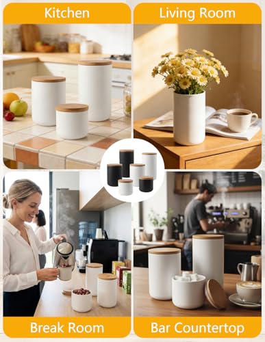 1000ml 33.8oz Ceramic Food Storage Containers with Lids