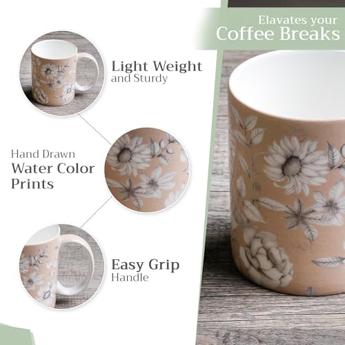 Coffee Mug with Handles Tea Cups