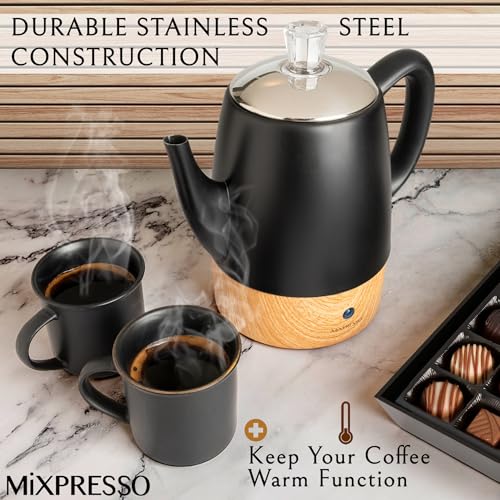4 Cup Black Small Electric Percolator Coffee Pot (4 Count)