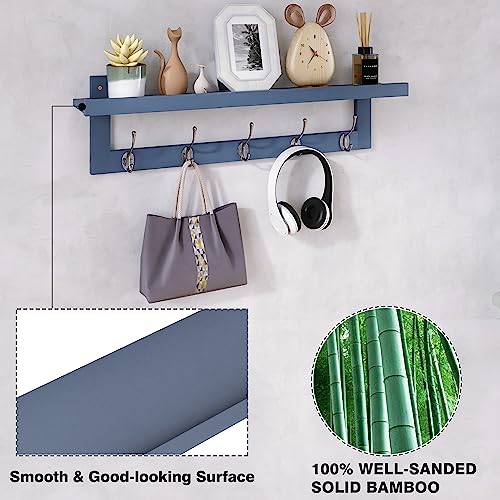Coat Hooks with Shelf Wall